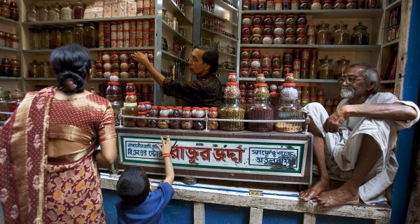Spice store Main market, Varanasi Benares India